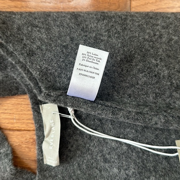 Everlane Women’s NWT Cozy Stretch Tank heathered grey wool - Picture 6 of 6